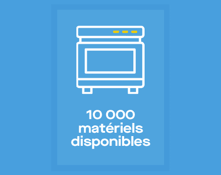 Picto 10 000 matériels disponibles