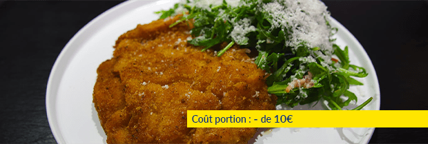 Recette de chef - Escalope de veau marinée croustillante