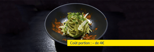 Recette de chef - Linguine pesto ail des ours