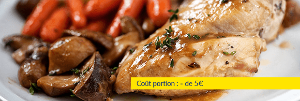 Recette de chef - Suprême de pintade et ses champignons