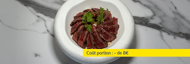 Recette de chef - Sweet rice coco poivrons avec faux-filet rôti - Alex Cook