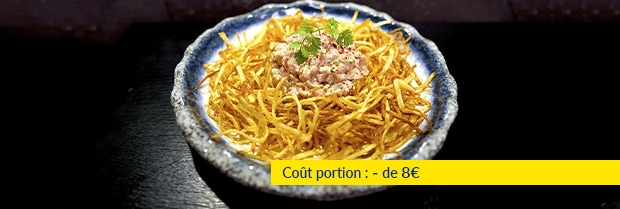 Recette de chef - Tartare de veau mayonnaise wasabi