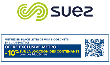 Logo Suez - offre exclusive METRO
