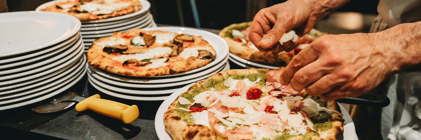 Préparation de pizzas