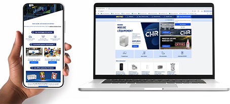 Smartphone et ordinateur portable pour l’activation digitale