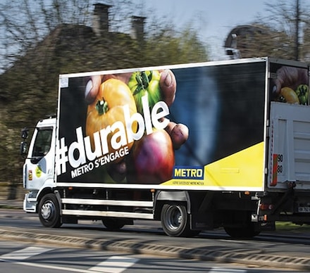 Camion de livraison METRO