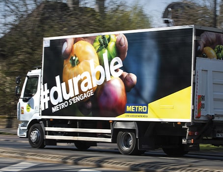 Camion de livraison METRO