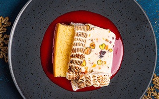 Recette de dessert - Nougat glacé façon omelette norvégienne