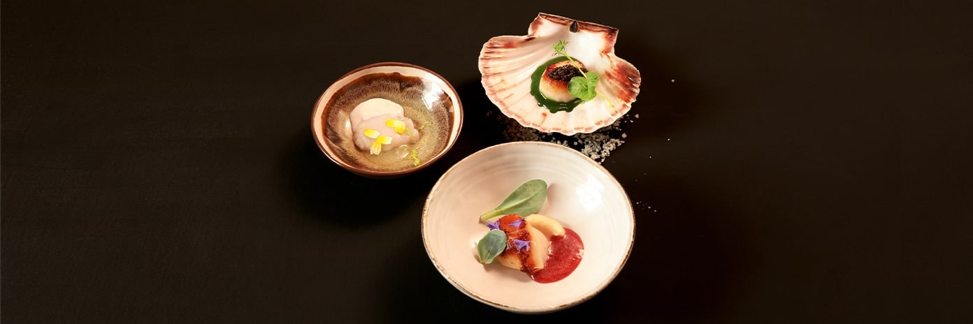 Recette de chef - La Saint-Jacques, les épices et un souvenir de Noël