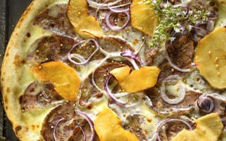 Recette de chef - Pizza andouille pomme camembert - Yann Dayer