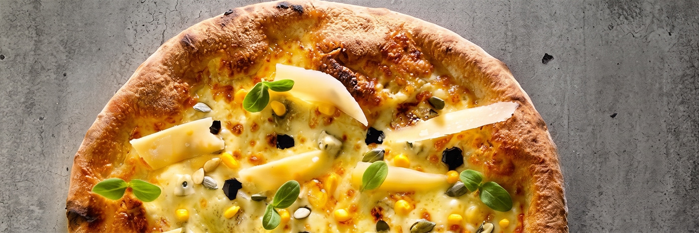 Recette de chef - Pizza gorgonzola potimarron pecorino - Franck Castelli