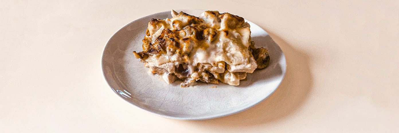 Recette de chef - Lasagne Poulet Champignons