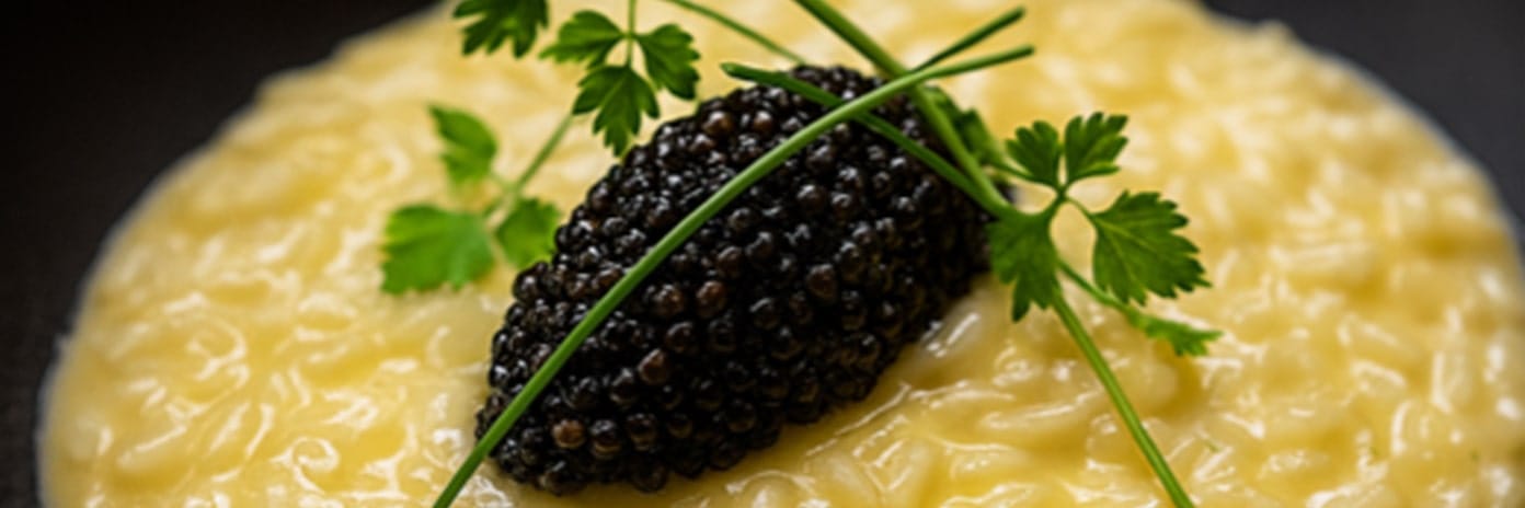 Recette de chef – Risotto crémeux au caviar – Raphaëlle Sinquin - 2025