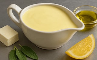 Recette de chef – Crème de fêta à la sauge et citron confit – Wilfried Romain - 2025