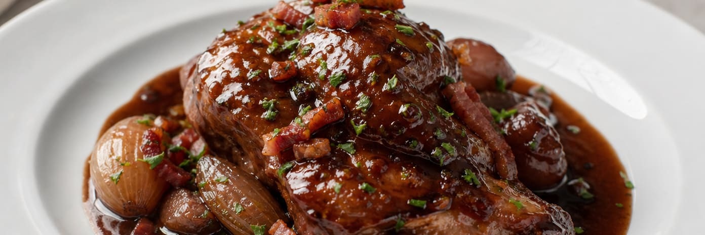 Recette de chef - Coq à la bière brune