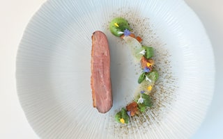 Recette de chef – Filet de canette, girolles, sugar peas, yuzu kosho – Rudy Villien