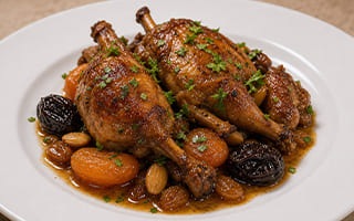 Recette de chef - Tajine de lapin aux fruits secs
