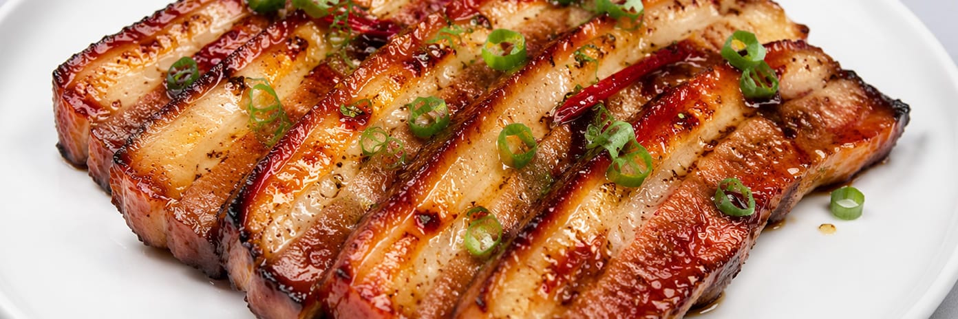 Recette de chef - Ventrèche de porc label rouge marinée