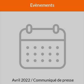 Communiqué de presse - Evènements - Avril 2022