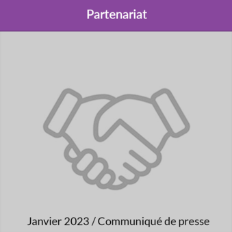 Communiqué de presse - Partenariat - Janvier 2023