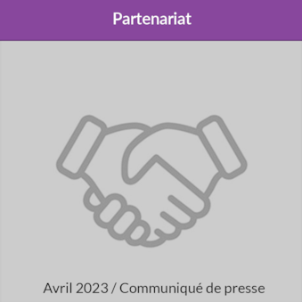 Communiqué de presse - Partenariat - Avril 2023