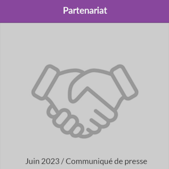 Communiqué de presse - Partenariat - Juin 2023