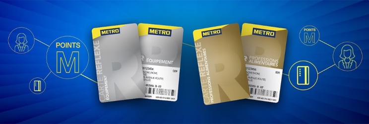 Carte de paiement METRO Reflexe