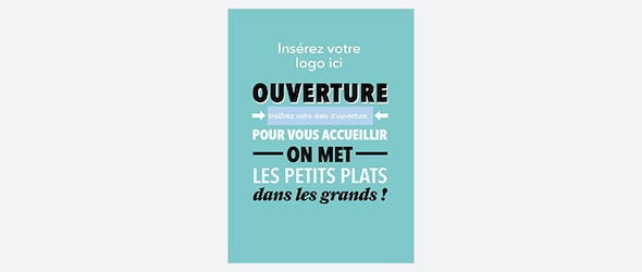 Kit de communication - Affiche ambiance moderne