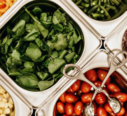 Assortiment de produits services frais