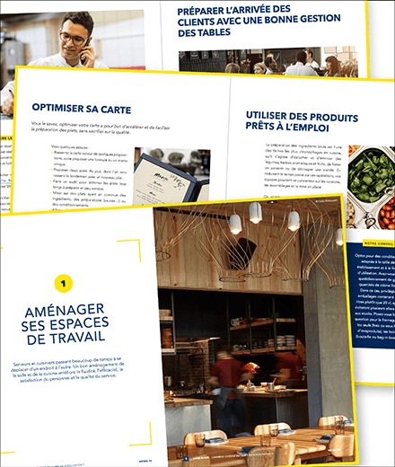 Pages du guide METRO - Comment gagner du temps en restauration ?