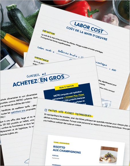 Pages du guide METRO - Comment maîtriser ses coûts en restauration ?