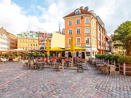 Place centrale à Riga