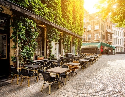 Terrasse de restaurant à Anvers