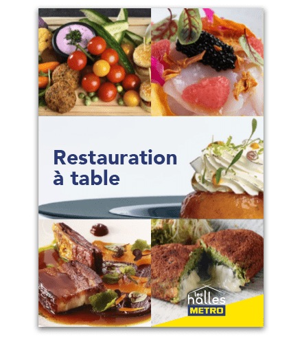 Couverture du guide METRO - Recettes restauration à table