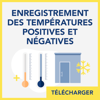 Enregistrement des températures de stockage positives et négatives