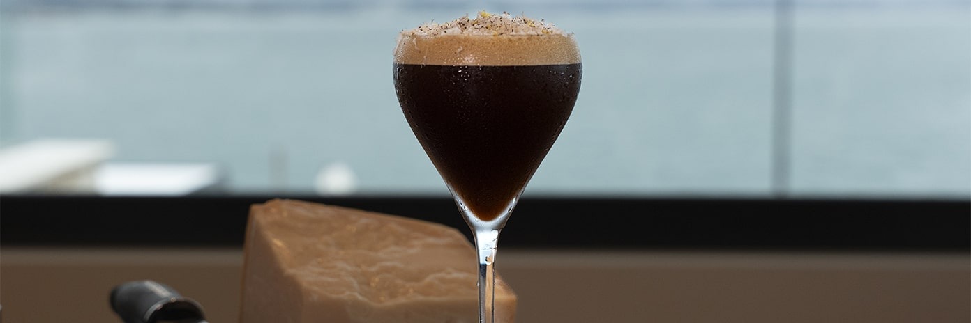 Recette de chef - Parmesan Expresso Martini - Victor Delpierre