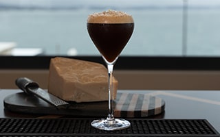 Recette de chef - Parmesan Expresso Martini - Victor Delpierre