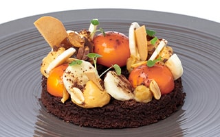 Recette de Chef - Brownie chocolat, banane et crémeux cacahuètes