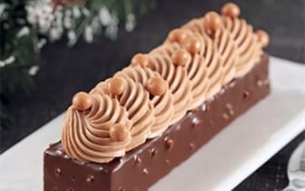 Recette de Chef - Bûchette brownie chocolat chantilly