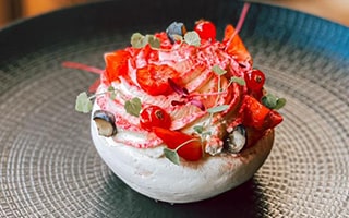 Recettes de chef - Pavlova en coque de Jean-François Bury