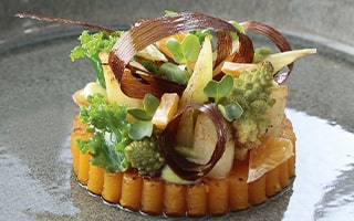 Recettes de Chef - Tartelette de fruits et légumes de saison