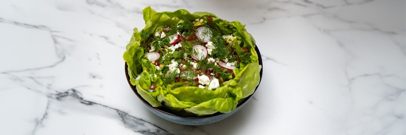 Recette de chef - Cœur de laitue au quinoa - Alex Cook