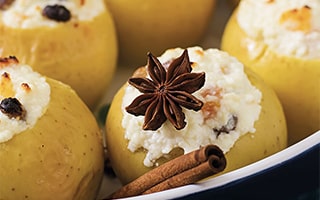 Recette de Chef - Pommes rôties au calvados crème citron