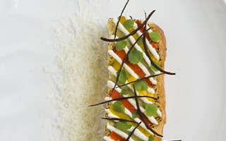 Recette de Chef - Bruschetta poivron et chèvre