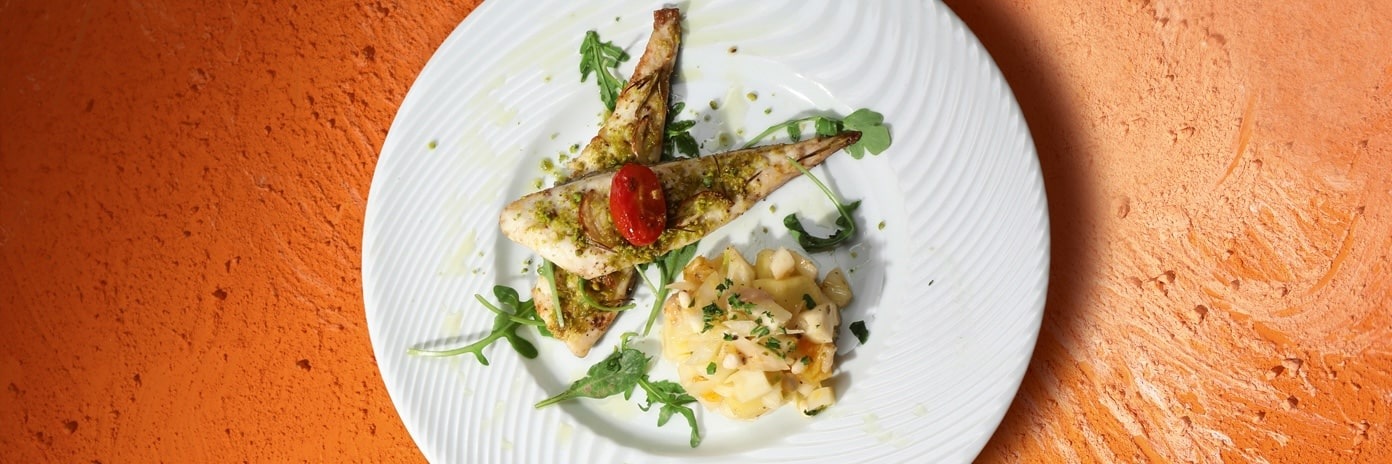 Recette de chef - Orada di pistacchio