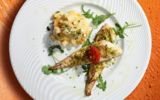 Recette de chef - Orada di pistacchio