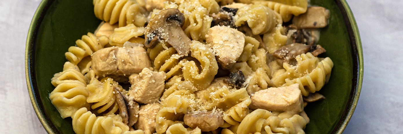Recette - Pastasotto poulet et champignons