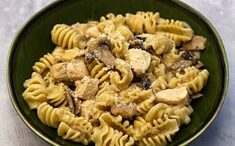 Recette - Pastasotto poulet et champignons