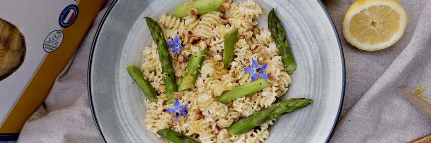 Recette de chef – Radiatoris ricotta, citron et asperges