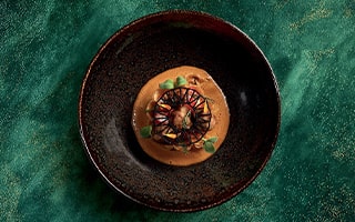 Recette de chef – Tarte croustillante de homard bleu, ris de veau, morilles – Rodolphe Regnauld